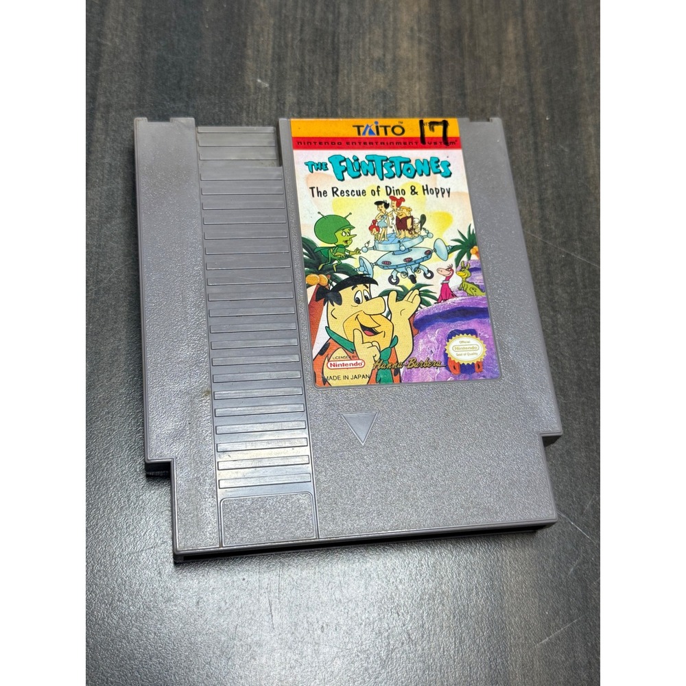 The Flintstones The Rescue of Dino & Hoppy‎ Nintendo NES Taito Video Game